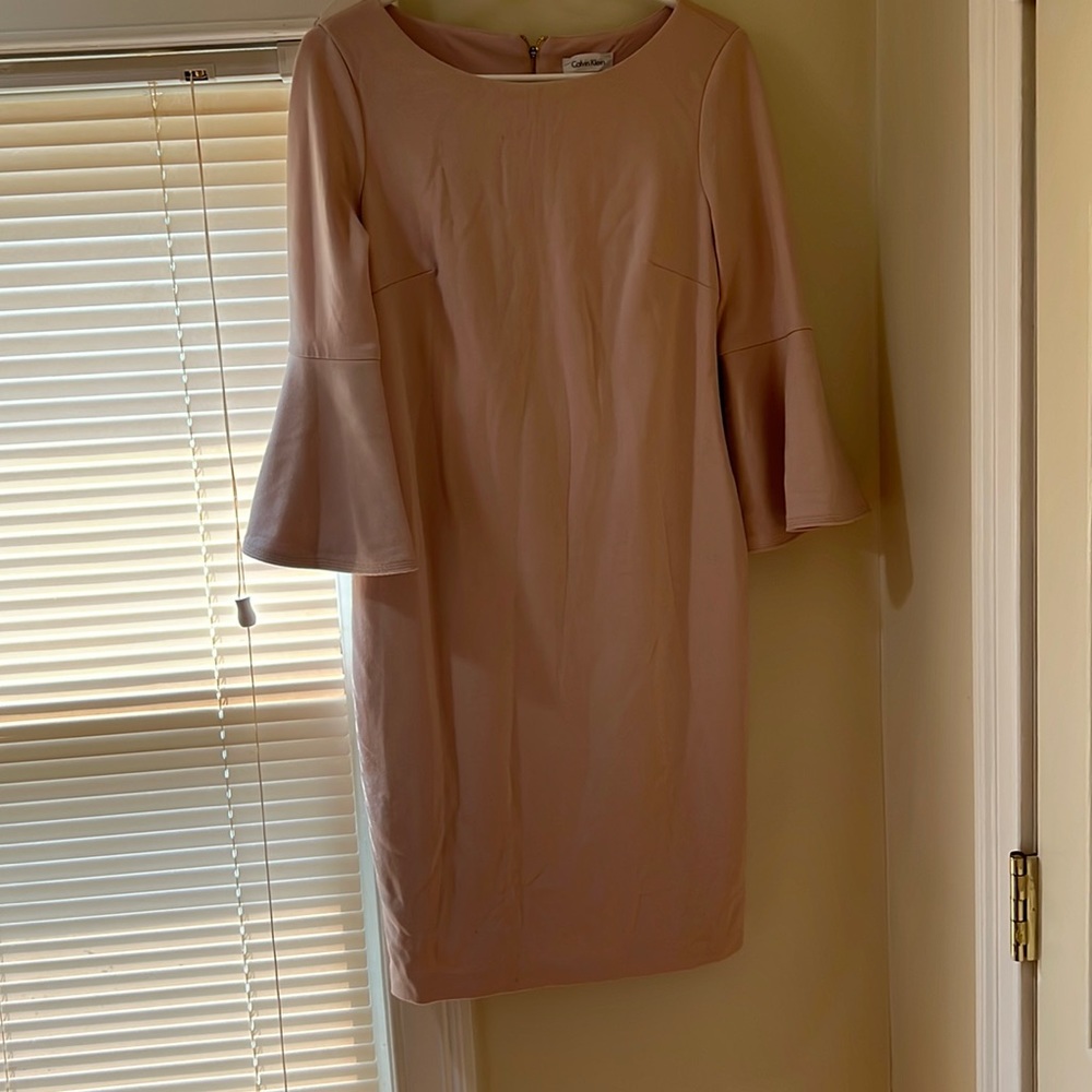 Calvin Klein pale pink dress